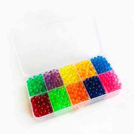 Pärlor pussel kristallfärg aqua, pärlor vattenspray set bollspel, 3d handgjord magisk leksak för barn - 1100st 10colors-350852