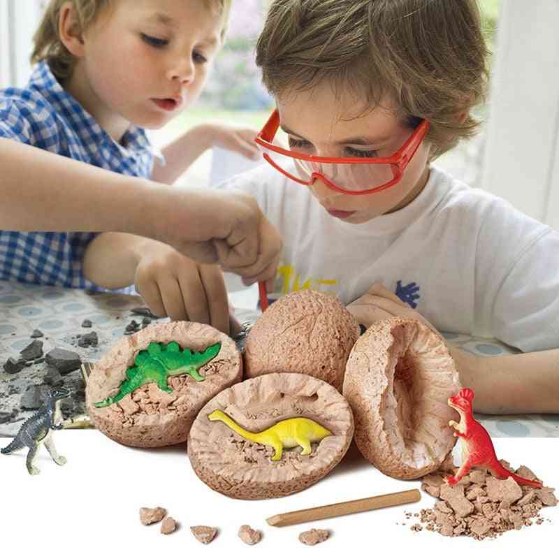 Jurassic World Dinosaur Egg Kids Leksaker - Tyrannosaurus Baby Model for Children Scientific Mining -