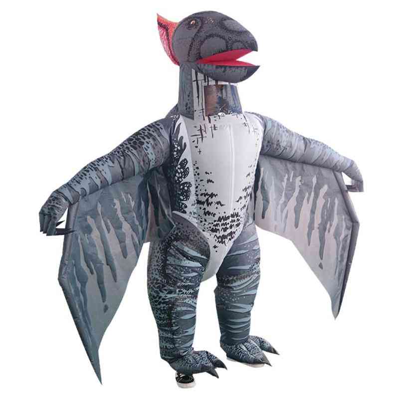 Leuke volwassen kinderen pterosaur-opblaasbaar kostuum party cosplay kleding jumpsuit dinosaurus halloween cosplay party fancy dress outfits-