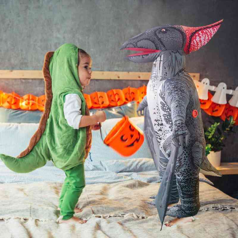 Søde voksne børn pterosaur- oppustelig kostume fest cosplay tøj jumpsuit dinosaur halloween cosplay fest fancy dress outfits -