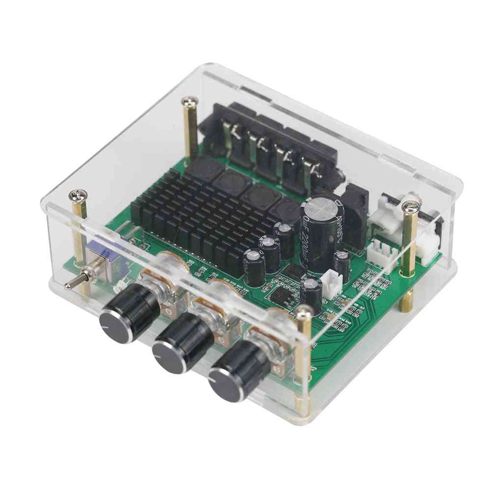 Stereo Audio Board Digital Amplifier Sound Preamplifier Tone High Power Dc12-24v