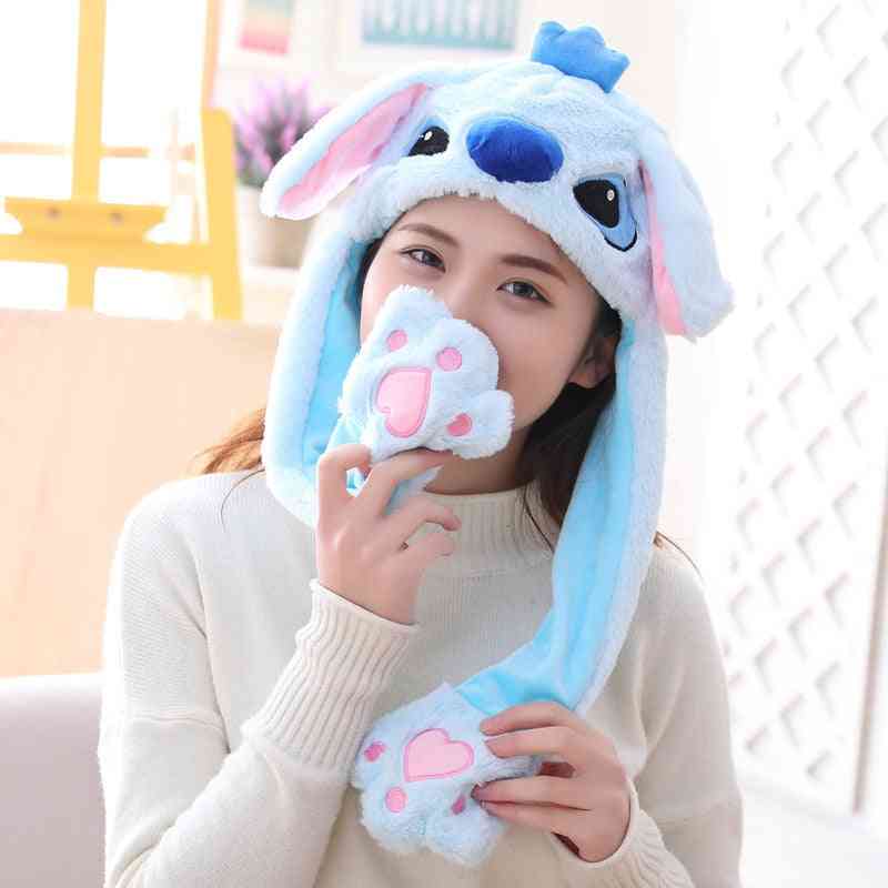 Cute Animated Bunny Hat With Light From Cartoon Plush