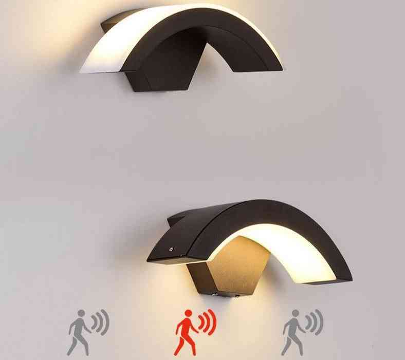 Modern Indoor/outdoor Led, Motion Sensor Wall Light
