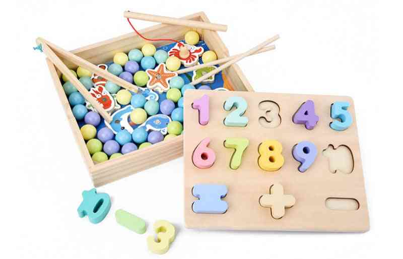 Set de tablă puzzle din lemn pentru copii
