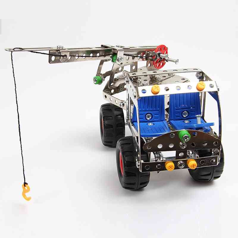 Diy Metal Engineering Car Series Assembling Building Blocks - Educational Science