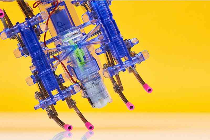 Robot Spider Block Gear Zuppa di Giocattoli Set Building Blocks Giocattolo di Plastica Pezzo Insieme Regalo Bambini (Grigio Chiaro) -