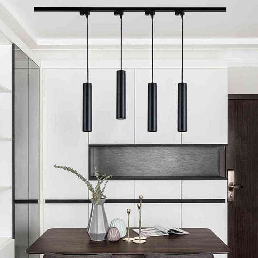 LED-spårlampa - taklist i aluminium - strålkastare kök, ö, matsal, butik, bar - naturvit / svart (l200)