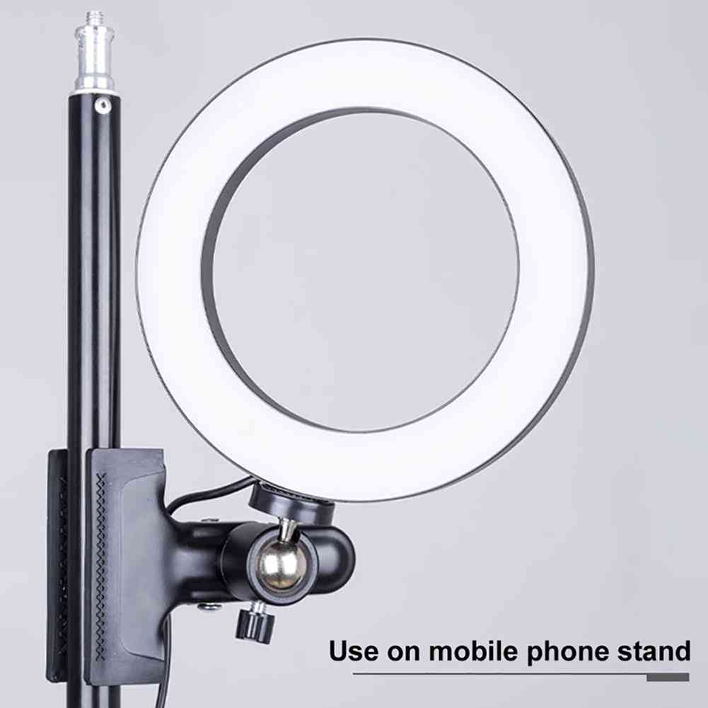 20 cm vulringlicht voor mobiele telefoon Computerhelderheid Instelbare selfie-verlichting Live-uitzending video -