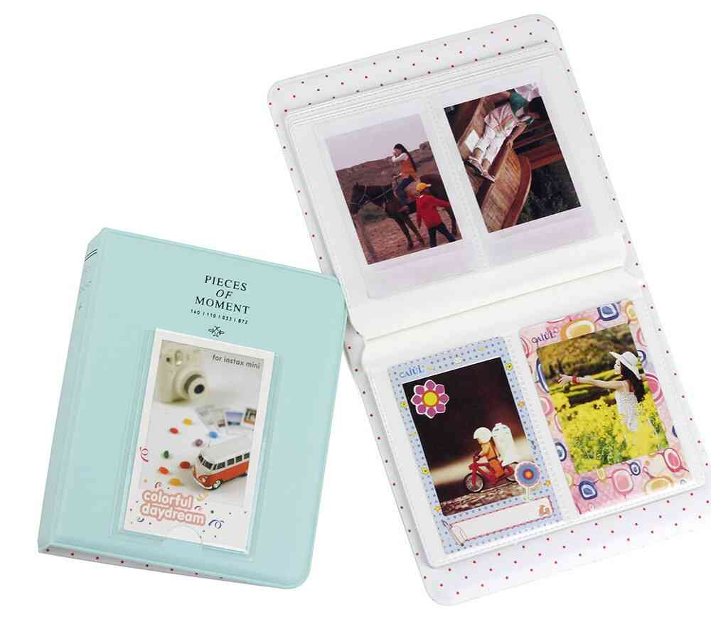 64 Pockets, 3 Inch-mini Photo Album For Instant Films