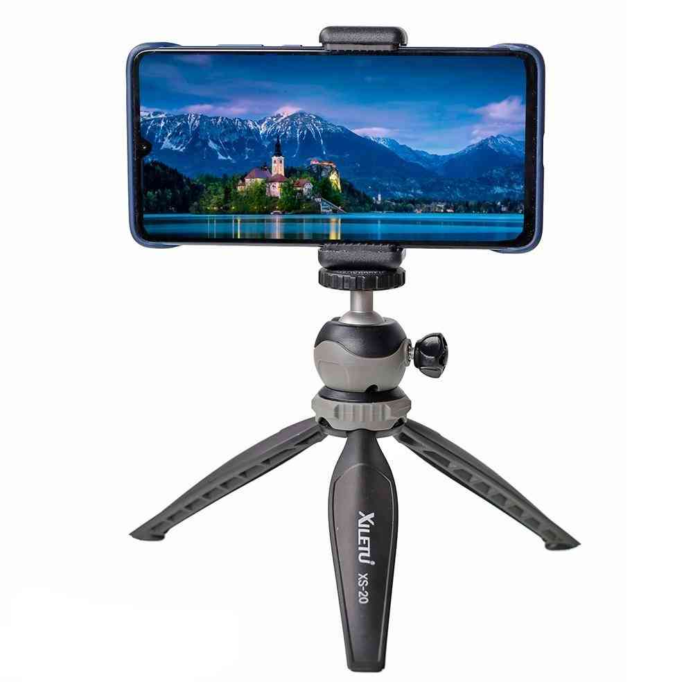 Lightweight Mini Tripod For Vlog Camera, Smart Phone With Detachable Ball Head