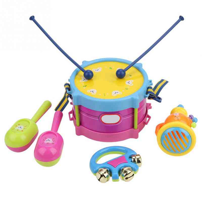 Children Drum Trumpet Toy, Music Percussion Instrument Band Kit Early Learning Educational Toy For Baby, Kids  (multicolor)
