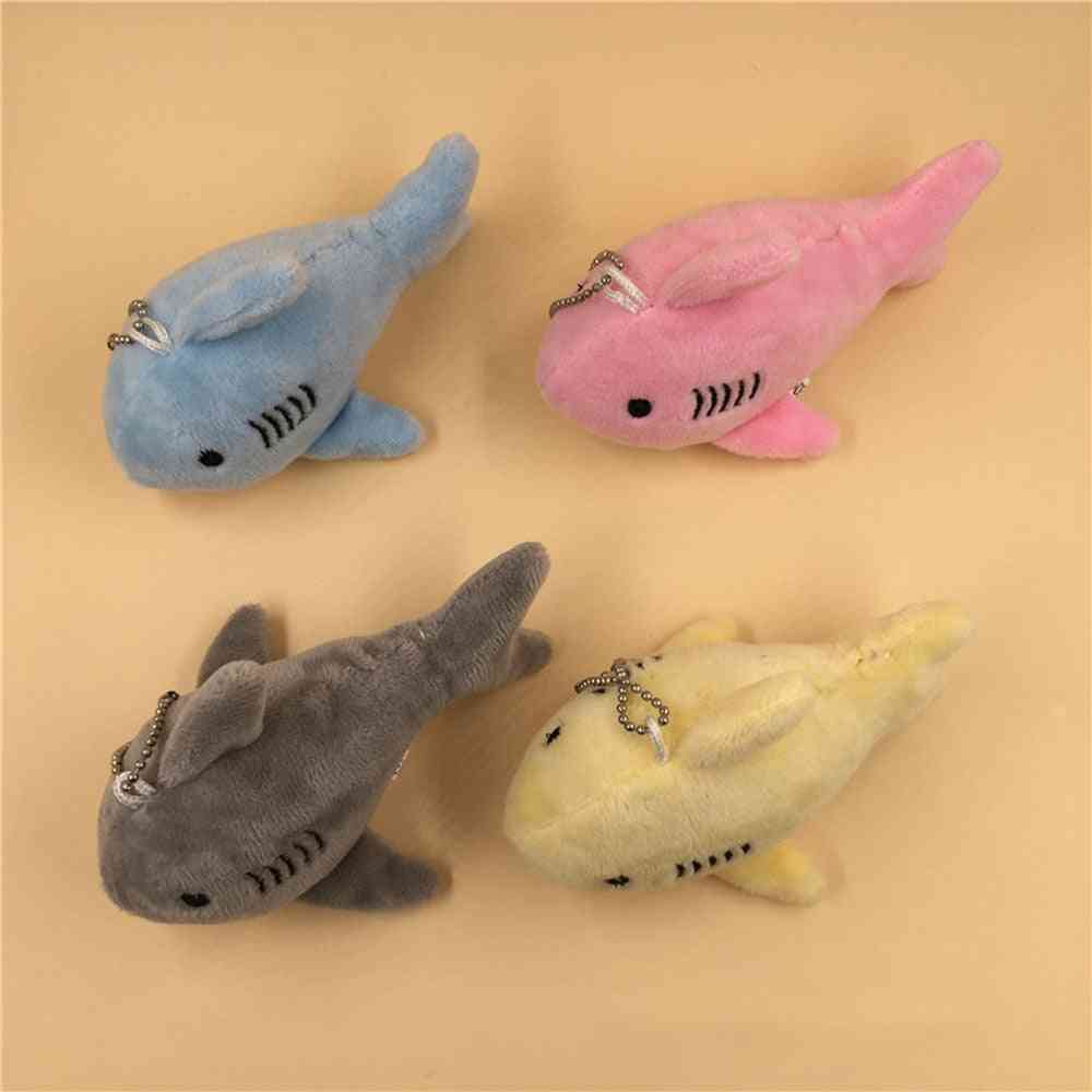 Plush Shark Stuffed Toy Doll , Mini Small Ocean Animal Key Chain
