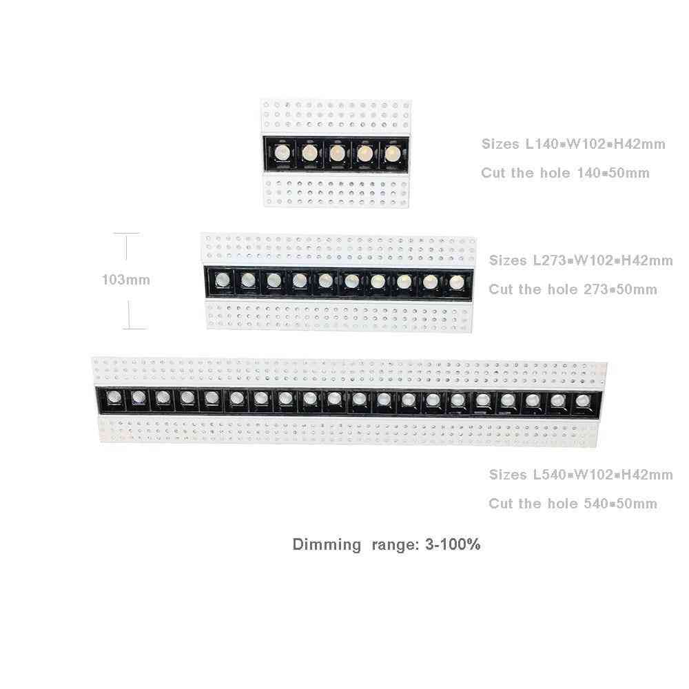 Bez migotania, bezgraniczny, antyodblaskowy czarny ekran magnetyczny LED - biały 4000k / 5W dali 15 stopni.