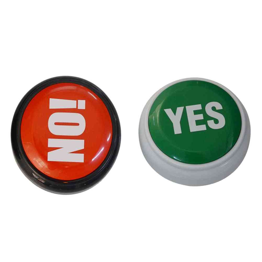 Electronic Talking Yes / No Sound Button - Home, Office, Party Gag Toy