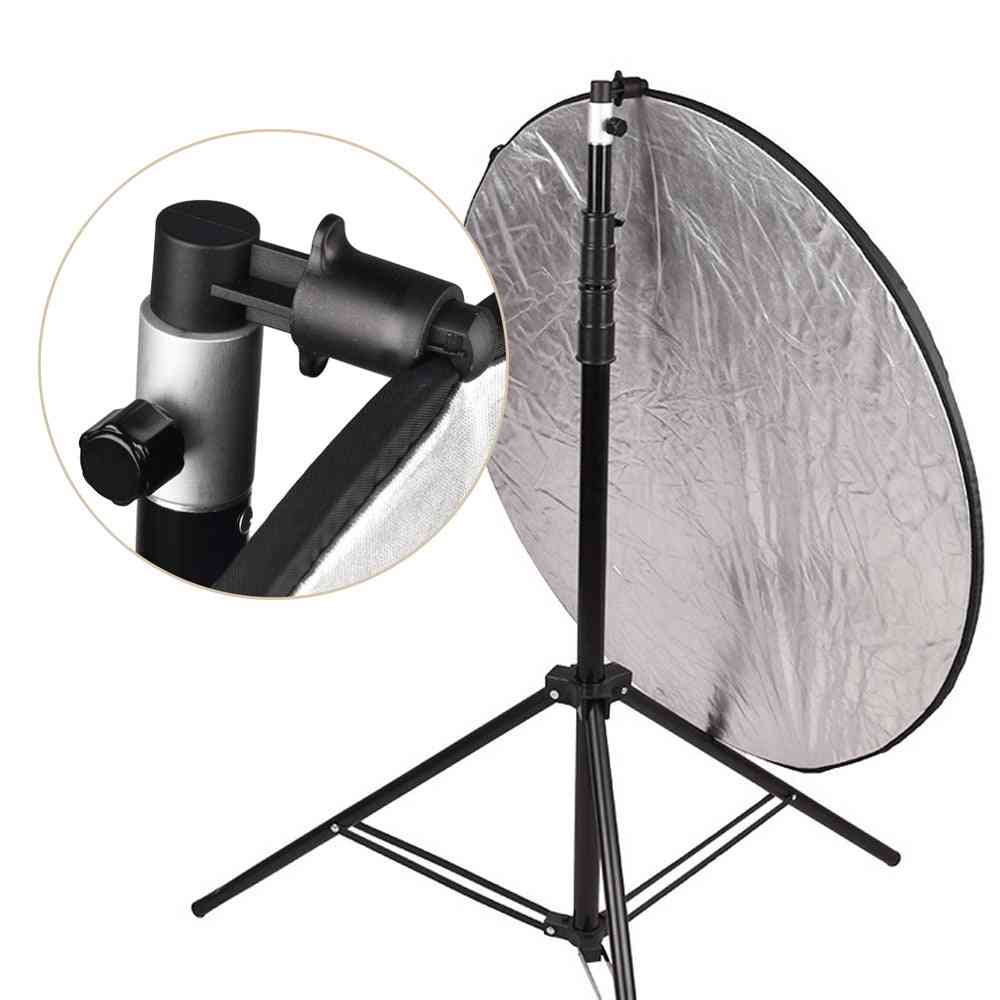 Aluminium draagbare foto video studio fotografie achtergrond reflector softbox schijf houder clip voor lampstatief 55 x 73 mm