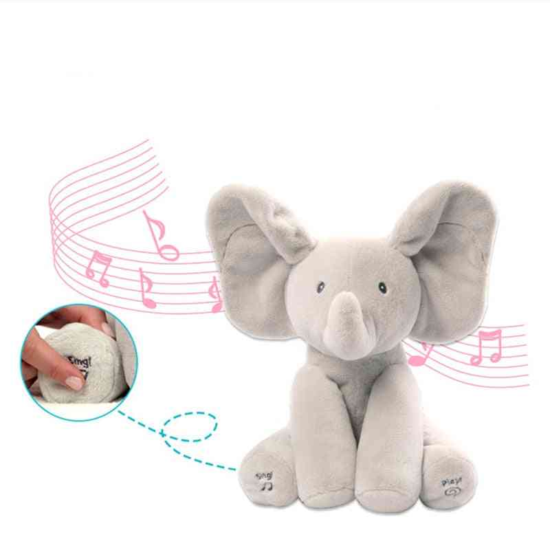 Elephant Electric Plush Toy - Ears Move Music Baby Animal