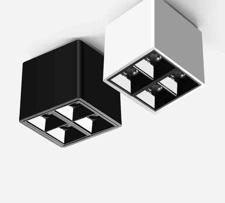 Led blanco, negro de estilo moderno para techo, led 8w - negro / 8w 4000k