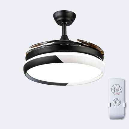 Fan Light Ceiling, Reversible - Smart Living Room Lamp With Remote Control