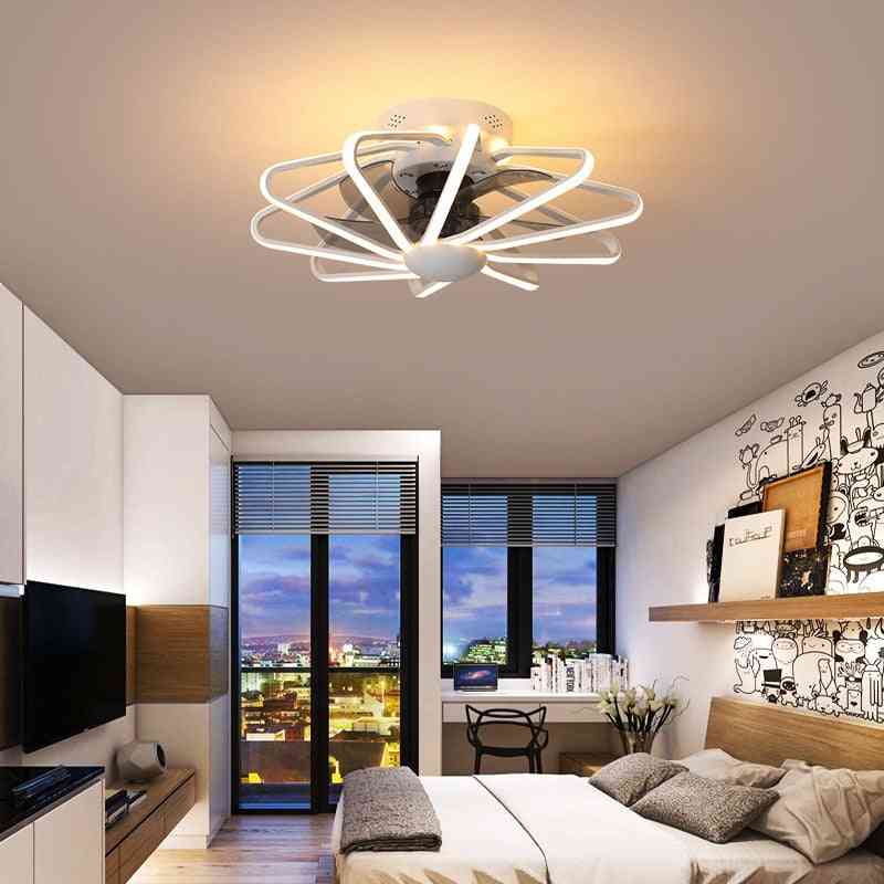 Ventilatore da soffitto con luce per soggiorno - motore in rame puro ac220v - dorato / ac110v