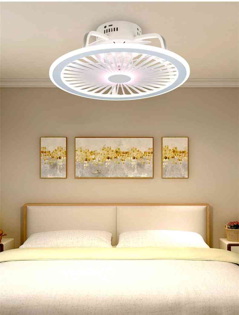 Modern minimalista fehérre festett vas mennyezeti ventilátor könnyű kristály dekoratív