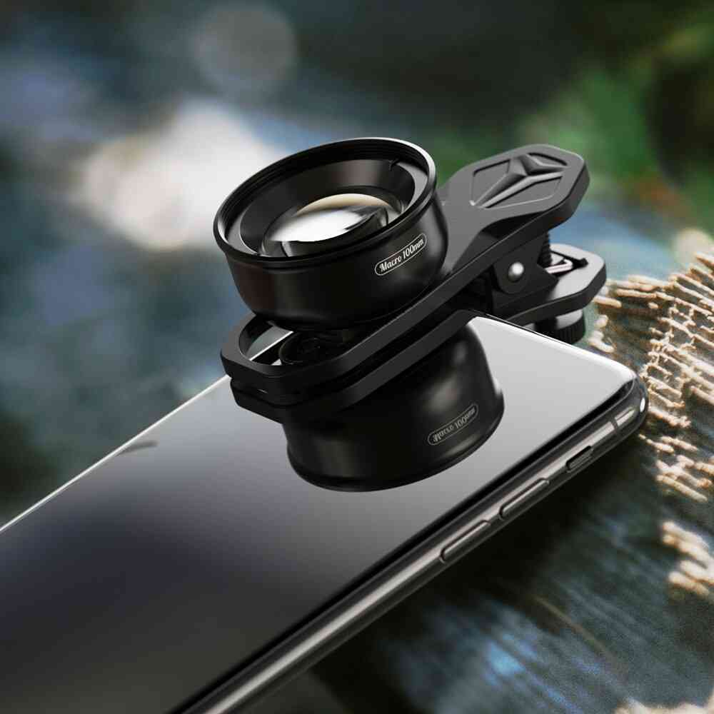 100 mm super macro telefoon cameralens HD optic 10x voor alle smartphones -