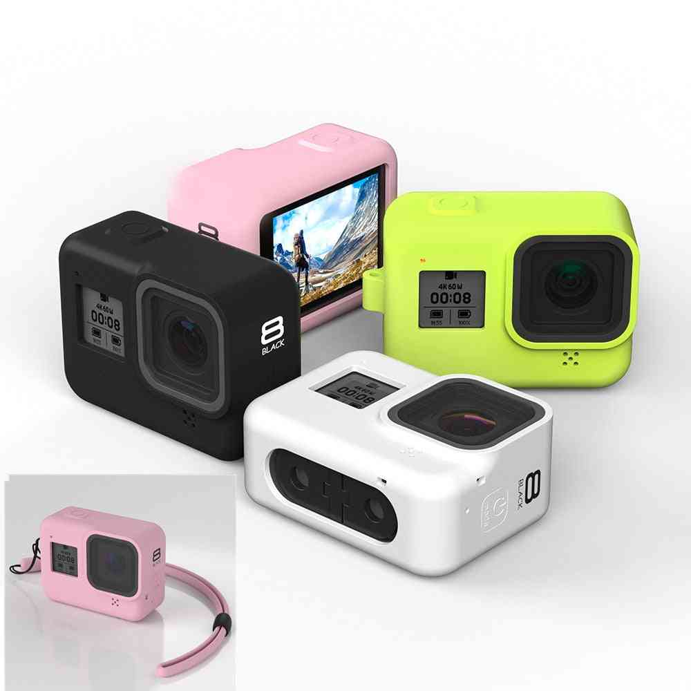 New Soft Silicone Body Case For Gopro Hero 8 Case Silicone Protective Full Cover Shell For Gopro Hero 8 Action Camera Accessorie