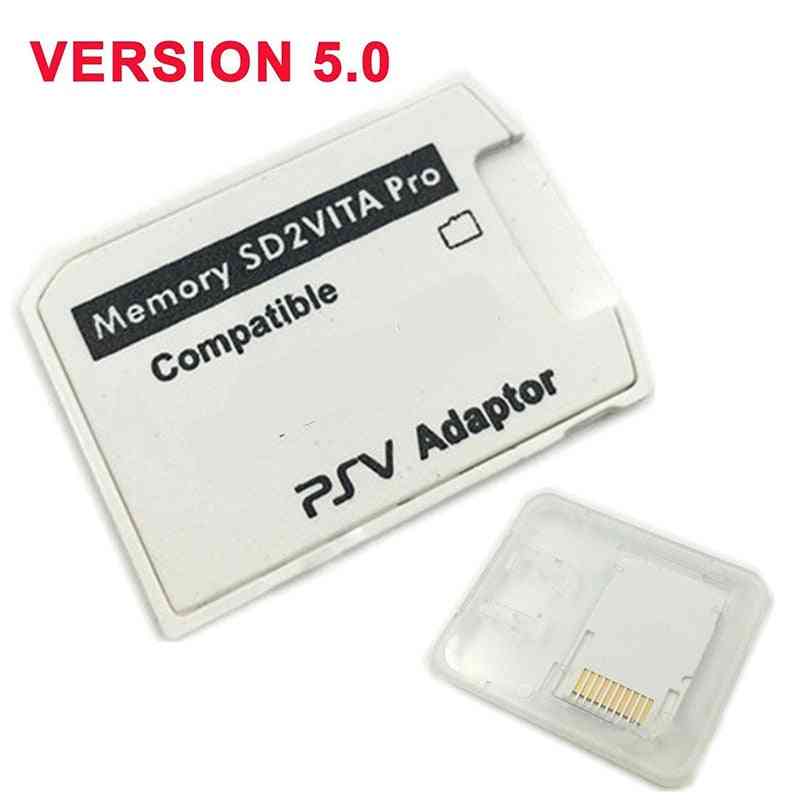 V5.0, Sd2vita, Psvsd Pro Adapter For Ps Vita Henkaku 3.60 Micro Sd Memory Card