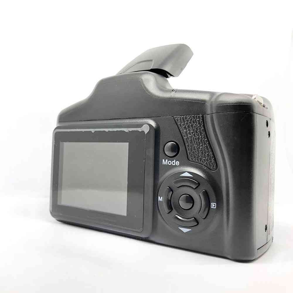 XJ05 מצלמה דיגיטלית SLR-4X זום דיגיטלי 2.8 אינץ 'מסך 3MP CMOS מקסימום 12MP רזולוציה HD 720P טלוויזיה החוצה תמיכה וידאו מחשב (מצלמה דיגיטלית XJ05 שחור)