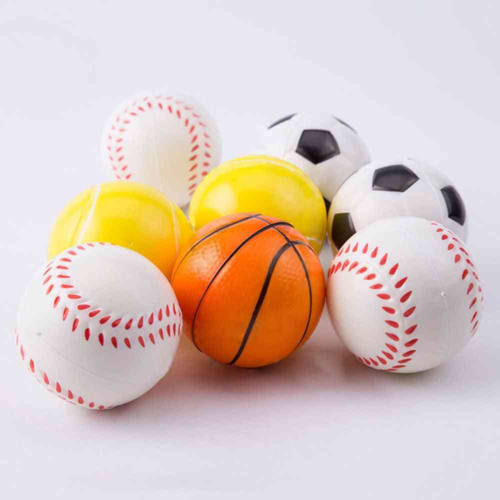 Kosárlabda, baseball, futball, tenisz, puha, rugalmas stresszoldó labda