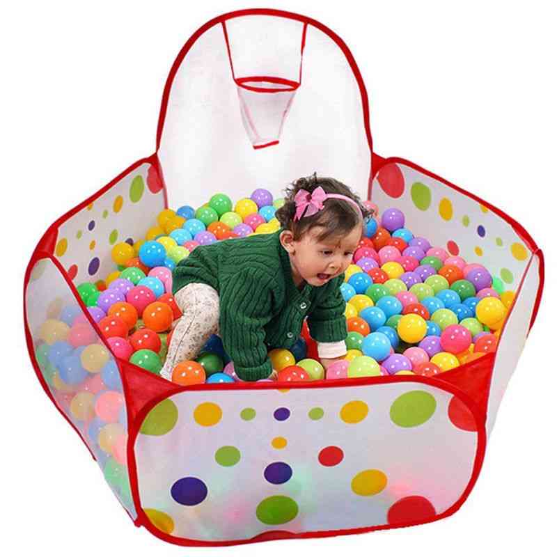 Folding Playpen Ocean Pool Ball Game - Portable Play Outdoor House Tent Toy