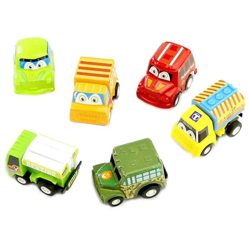 Pull Back Car, Racing Car Baby Mini Cartoon Pull Back Bus Truck