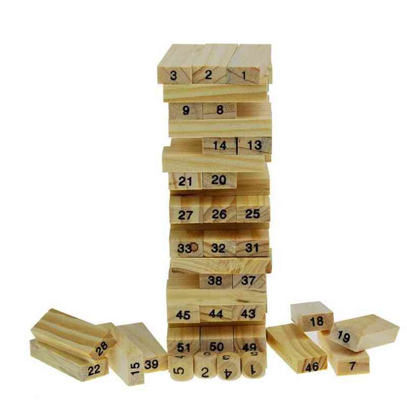 Mini dřevěná hračka stavebnice jenga