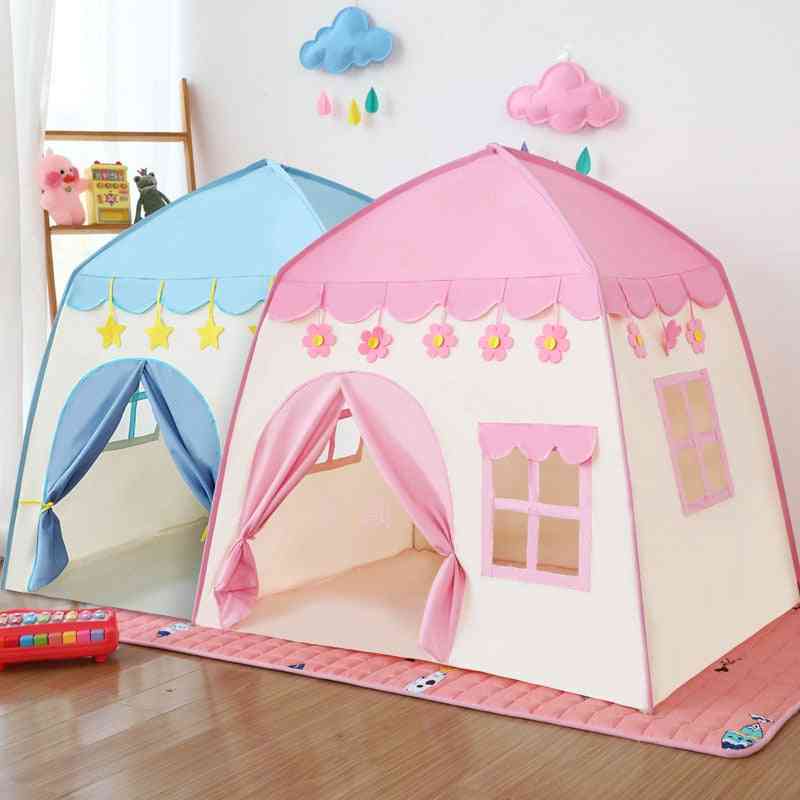 Kids Castle Tent Play House - Large Room Flowers Blossoming Indoor Outdoor Big Teepee