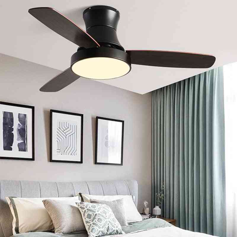Ventilateur de plafond avec lampe pour salle à manger, salon, type en bois simple conçu - blanc / 42 pouces / 110 v