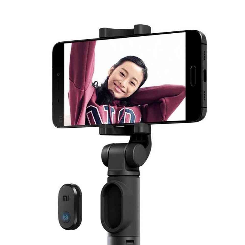 Foldable Tripod Selfie Stick With Bluetooth Shutter Release For Smartphone