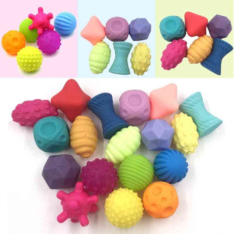 Cute Shape Design, Soft Rubber Textured, Multi-sensory Tactile Ball Toy For Infants