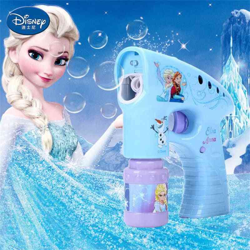Frozen elsa anna snow girls cartoon bubble machine disney cars outdoor fun maker party outdoor toy without bubble liquid