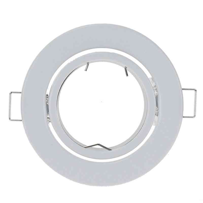 White Round Surface Mounting Aluminum Frame