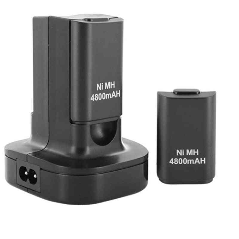 Dual Charger Dock Station With 2pcs 4800mah Rechargeable Battery