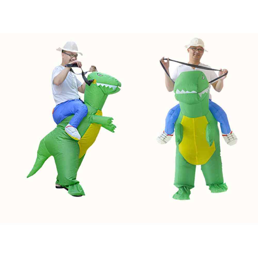 Disfraz de fiesta de Halloween de dinosaurio animal inflable - Vestido de montaje de dinosaurio montable tridimensional - L - 150 * 195cm