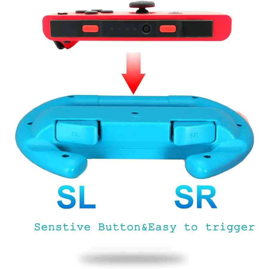 2 pezzi volante nintend-switch-racing-game, impugnatura joy-con supporto-stand per accessori per interruttori nintendo - 2 neri