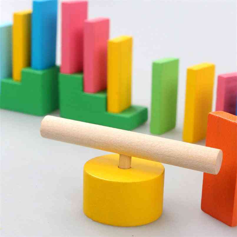 Building Blocks Toy For - Wooden Domino Institution Accessories