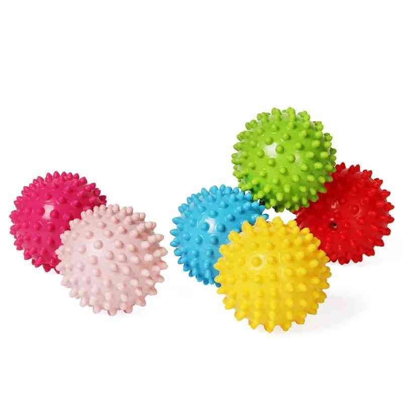 Bébé boules sensorielles douces presser rebondissant fidget jouets en caoutchouc gonflables éducatifs pour enfants cadeau de jeu infantile (1pcs couleur aléatoire) -