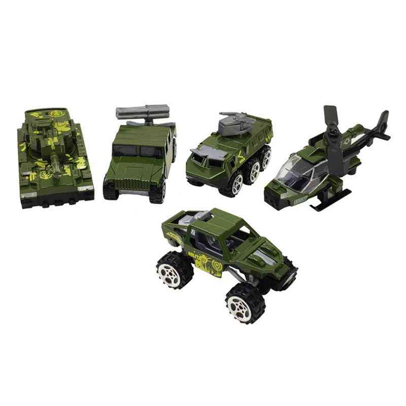Modelli di veicoli in lega mini pressofuso giocattoli auto dell'esercito all'aperto prato spiaggia giocattoli per bambini -