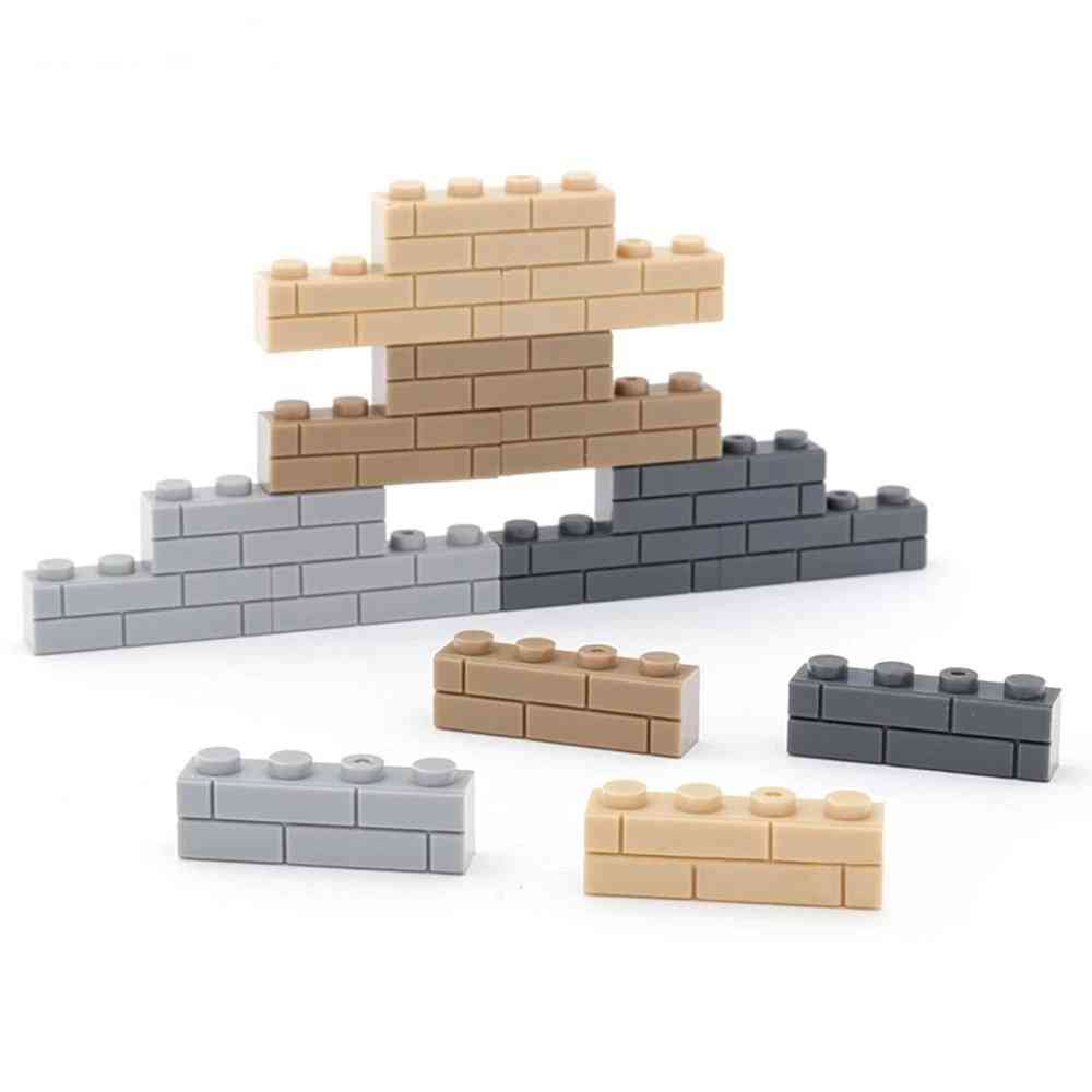Building Blocks Thick Wall Figures Bricks, 1x4 Dots