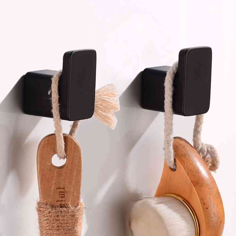 Coat Hooks Hanger Single For Bathroom - Cupboard Bag, Key, Hat And Clothes Hangings