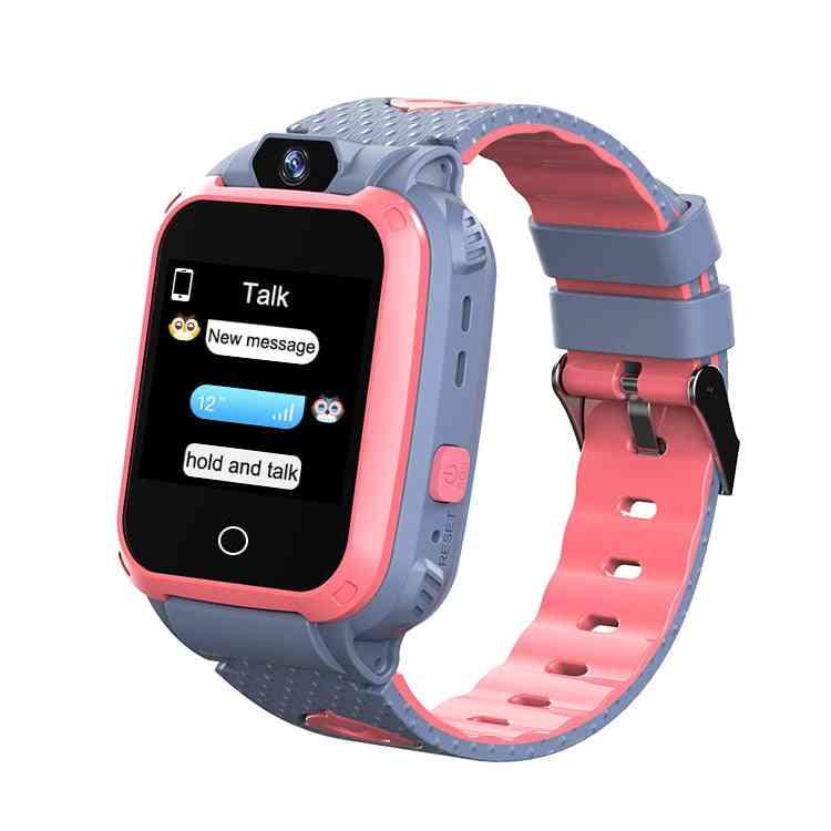 M65 gps para niños smartwatch teléfono para niños reloj pantalla táctil a color 1.22 pulgadas niños / niñas - rosa