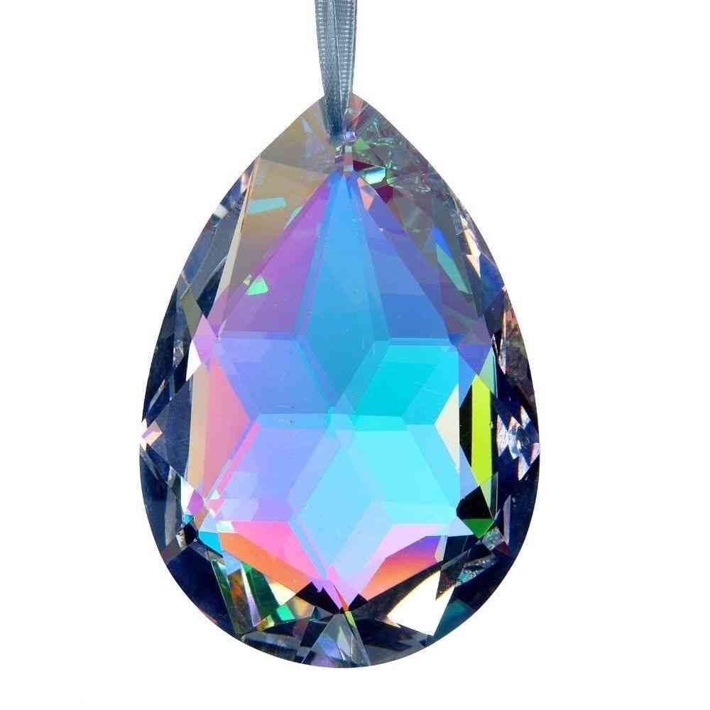 Krystallklare drops-perler for lysekrone, anheng ,, lampe, prismer,, krismadekorasjon / hengende solfanger -