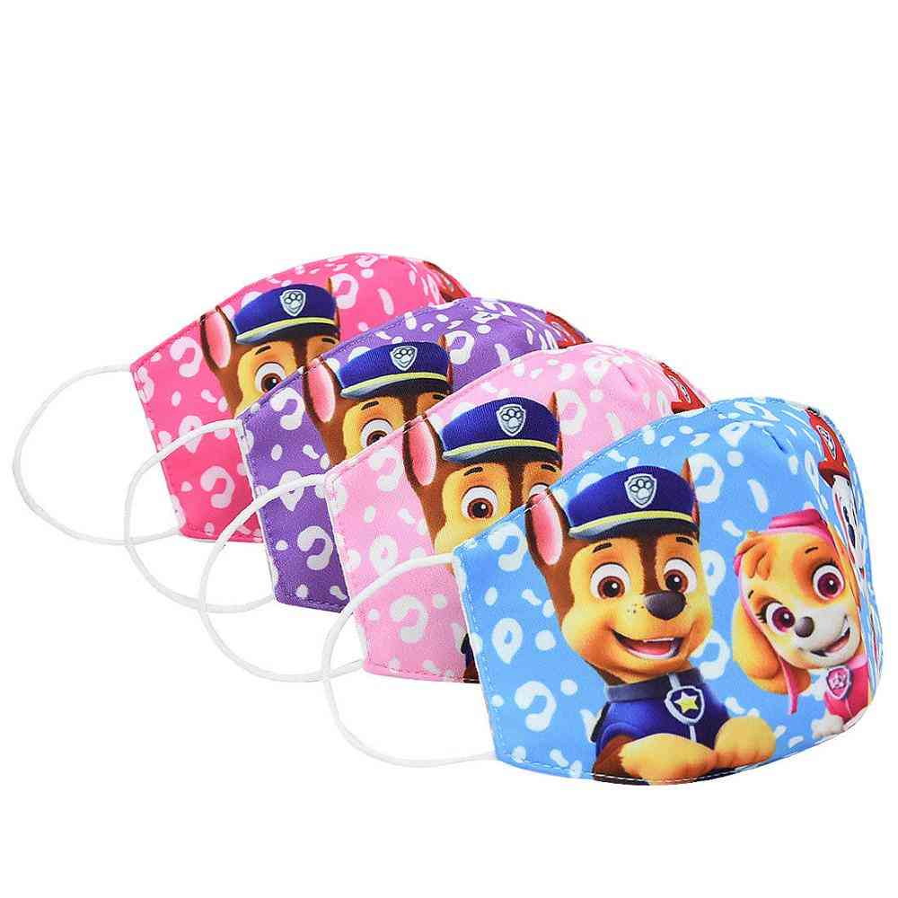 Cute Paw Patrol Printed, Anti-dust And Washable Face Maks For Kids