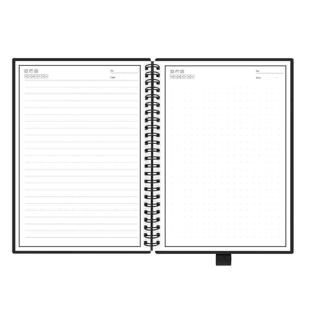 A5 smart notebook carta rilegata riutilizzabile per scrivere con panno e penna cancellabile -